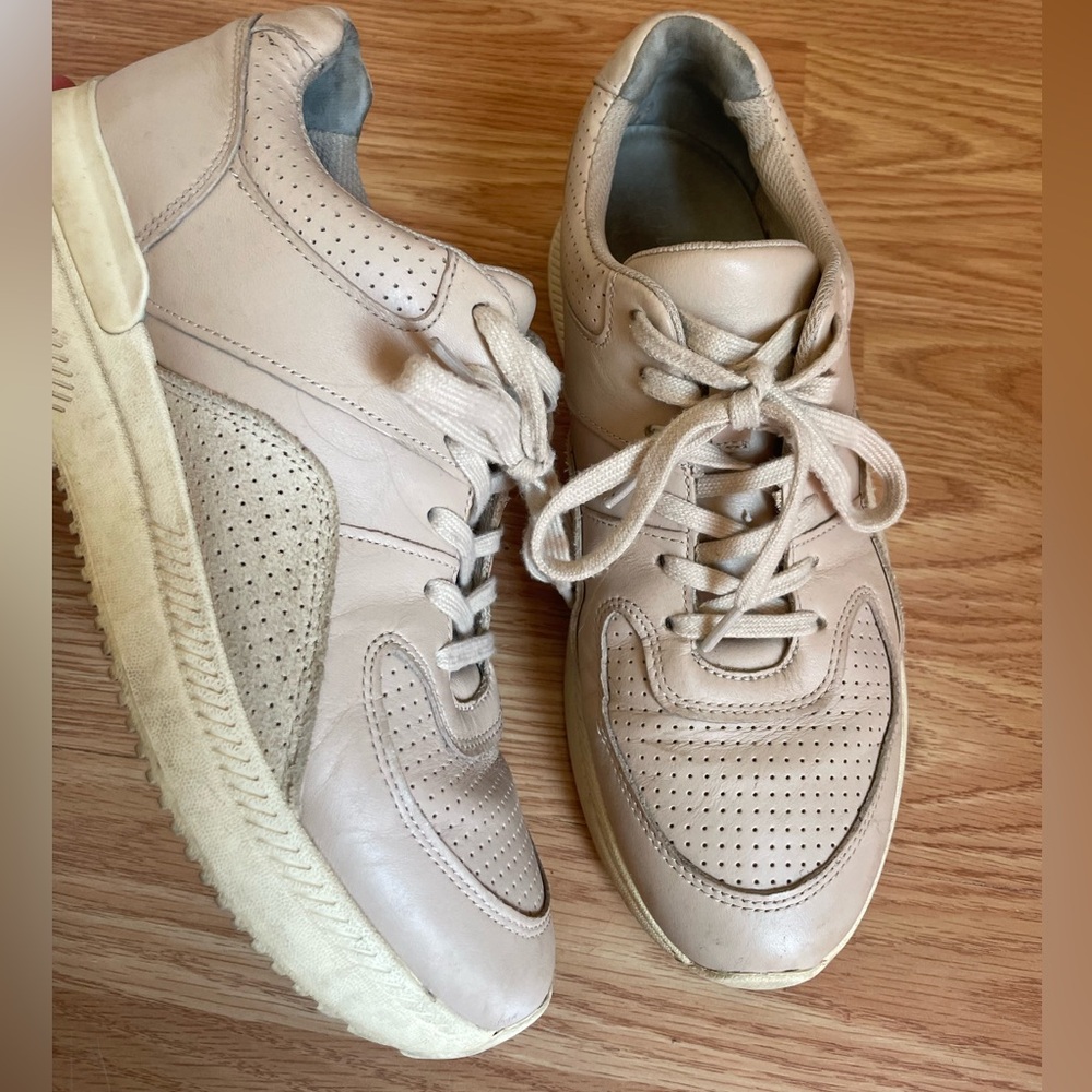 Everlane Pink Leather The Trainer Sneaker